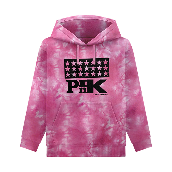 Pink LUV Tie Dye Hoodie – Lil Uzi Vert